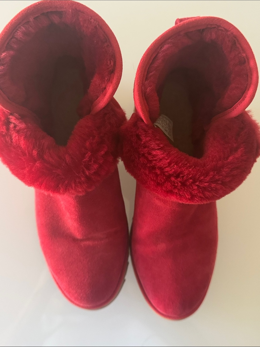 UGG Kristin Classic Slim Booties Red Size 6.5 - Picture 4 of 15